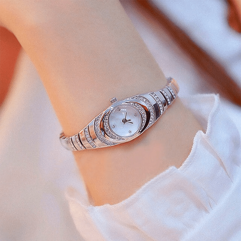 Rina Bracelet Watch for Women | Elegant Rhinestone Design, Durable Fit - Hartwella