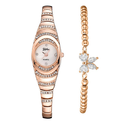 Rina Bracelet Watch for Women | Elegant Rhinestone Design, Durable Fit - Hartwella