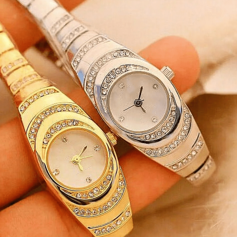 Rina Bracelet Watch for Women | Elegant Rhinestone Design, Durable Fit - Hartwella