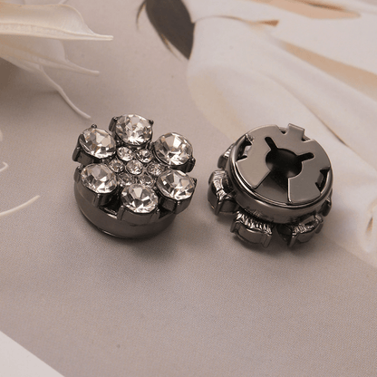Rina Button Covers | Rhinestone Decorative Accessories for Shirts - Hartwella