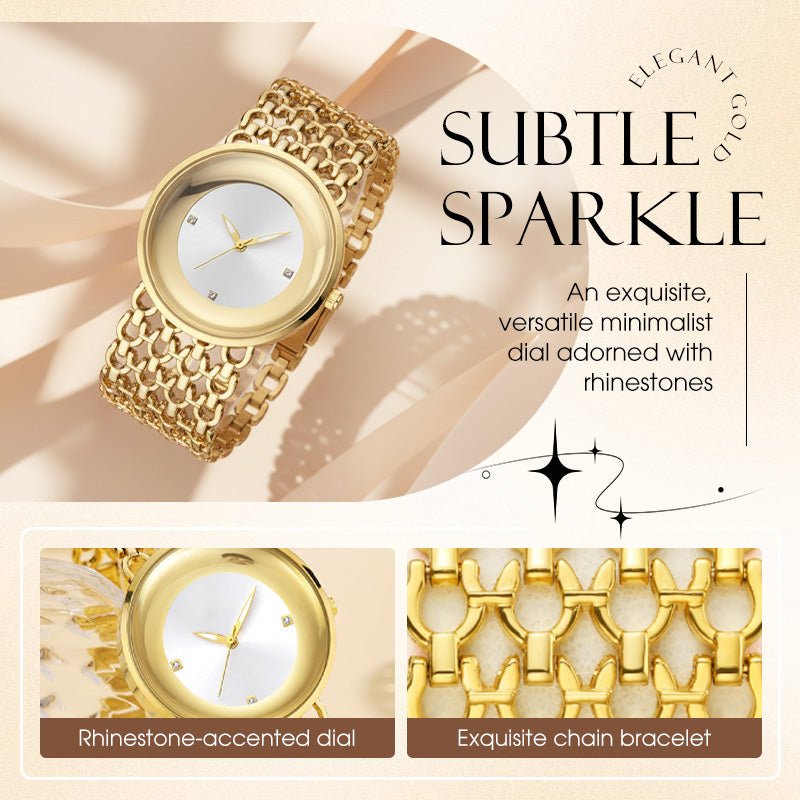 Rina Retro Watch | Quartz Movement, Water Resistant - Hartwella