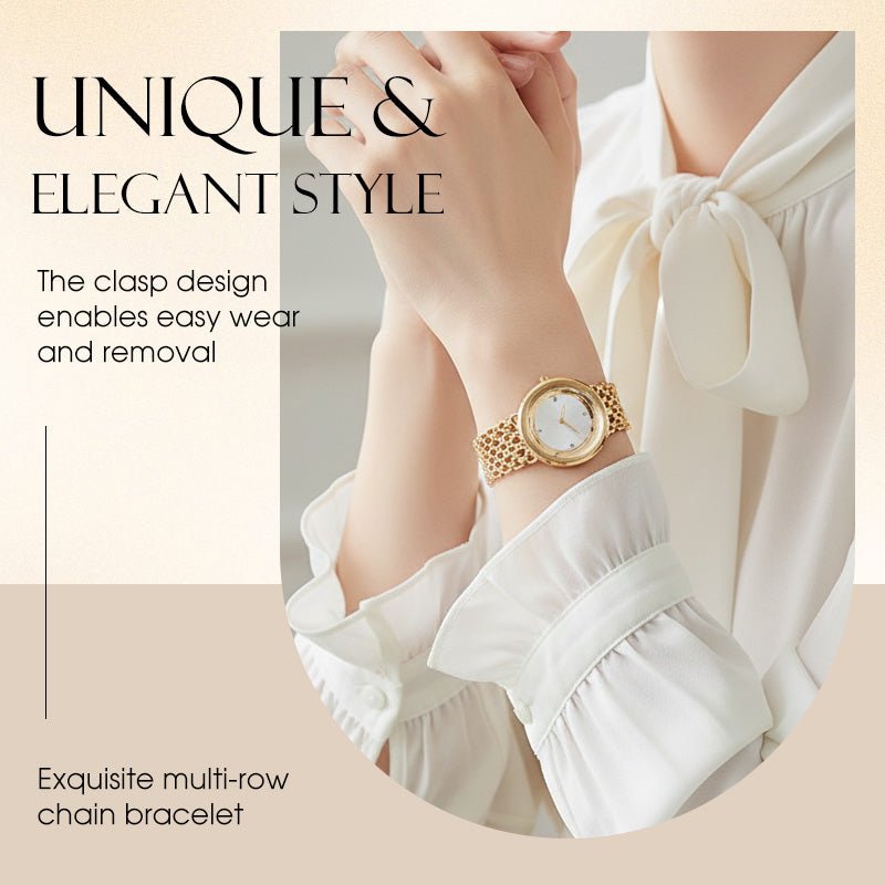 Rina Retro Watch | Quartz Movement, Water Resistant - Hartwella