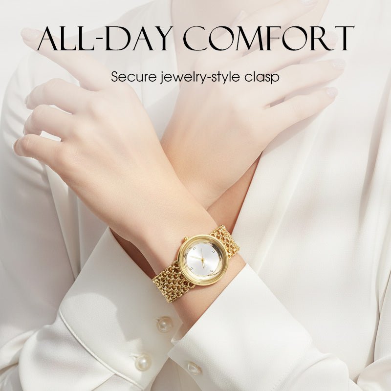 Rina Retro Watch | Quartz Movement, Water Resistant - Hartwella