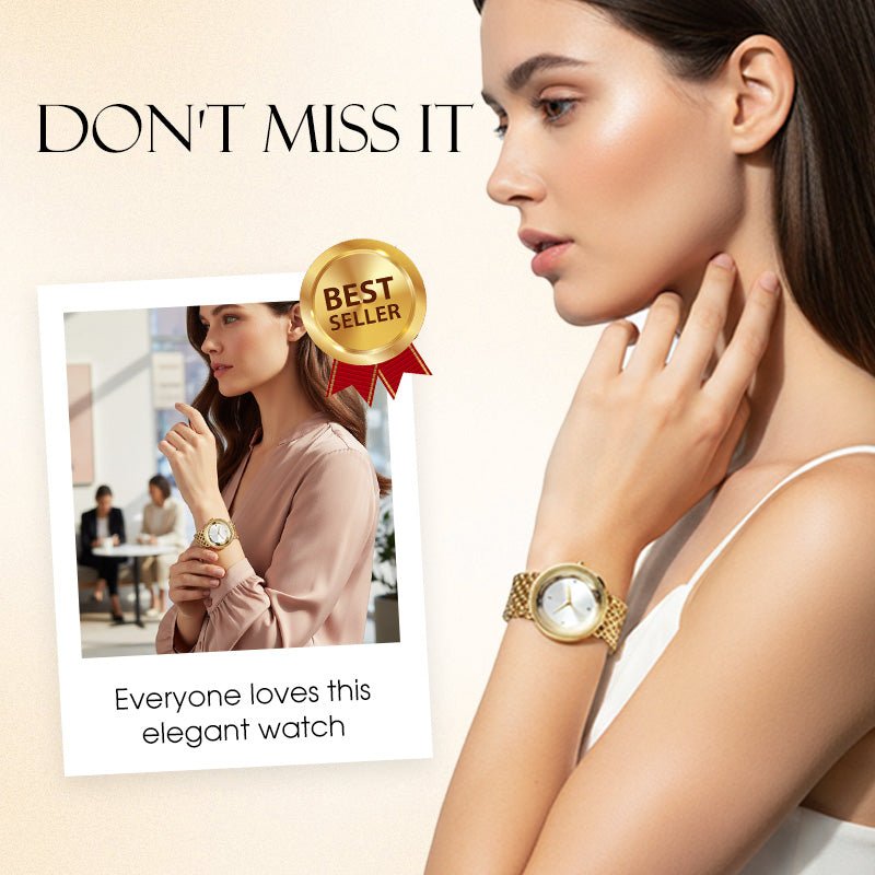 Rina Retro Watch | Quartz Movement, Water Resistant - Hartwella