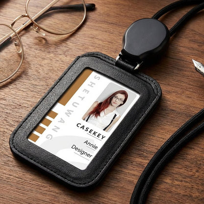 Rita ID Badge Holder | Retractable with Comfortable Lanyard - Hartwella
