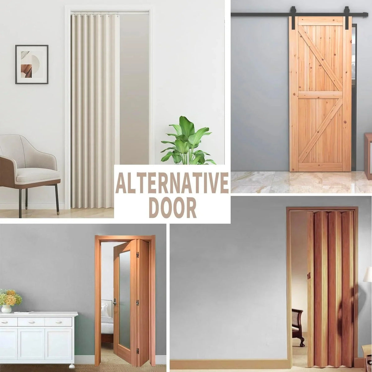 Rivara Room Divider Drapes | Elegant Pleated Folding Curtain for Doorways - Hartwella