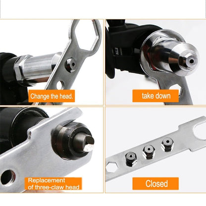 Rivet Pro Adapter Kit | Durable Alloy Steel, 120 Blind Rivets, Compatible with Electric Drills - Hartwella