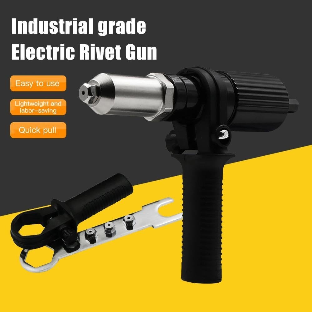 Rivet Pro Adapter Kit | Durable Alloy Steel, 120 Blind Rivets, Compatible with Electric Drills - Hartwella
