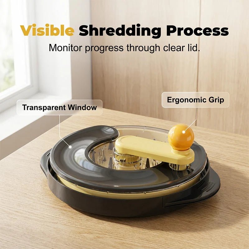 Rollo Chicken Shredder Tool | Effortless Rotary Action, Lightweight PP Material - Hartwella