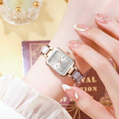 Rosa Women's Watch | Two-Tone Design, Adjustable Strap - Hartwella