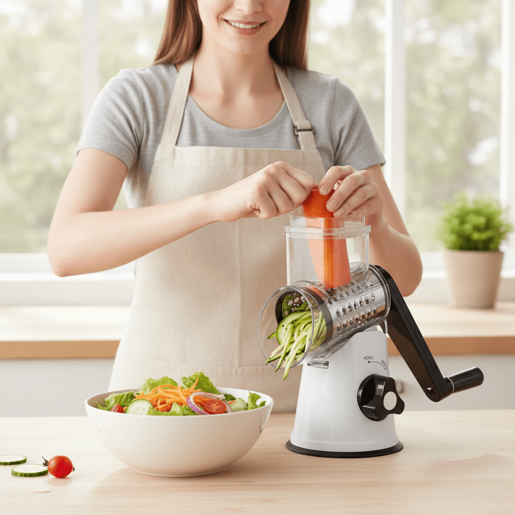 Rotara™ 3-in-1 Rotary Grater & Slicer