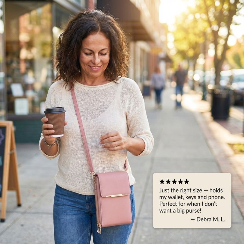 Rover Crossbody Bag | Touchscreen, RFID - Safe, Lightweight Design for Women - Hartwella