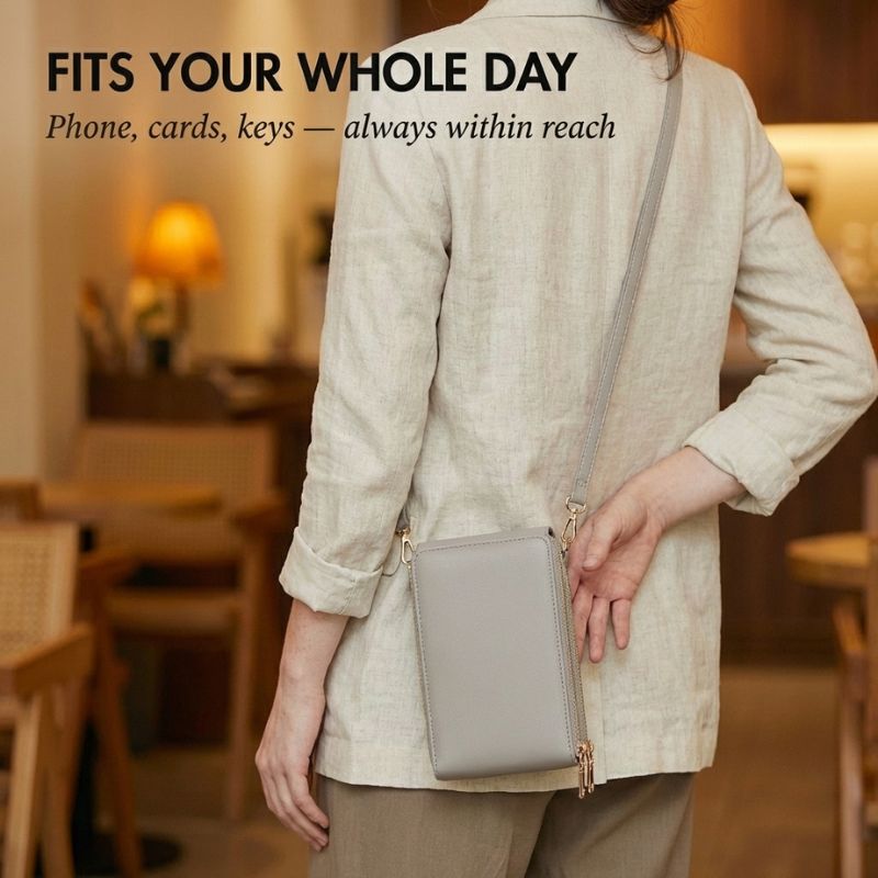 Rover Crossbody Bag | Touchscreen, RFID - Safe, Lightweight Design for Women - Hartwella