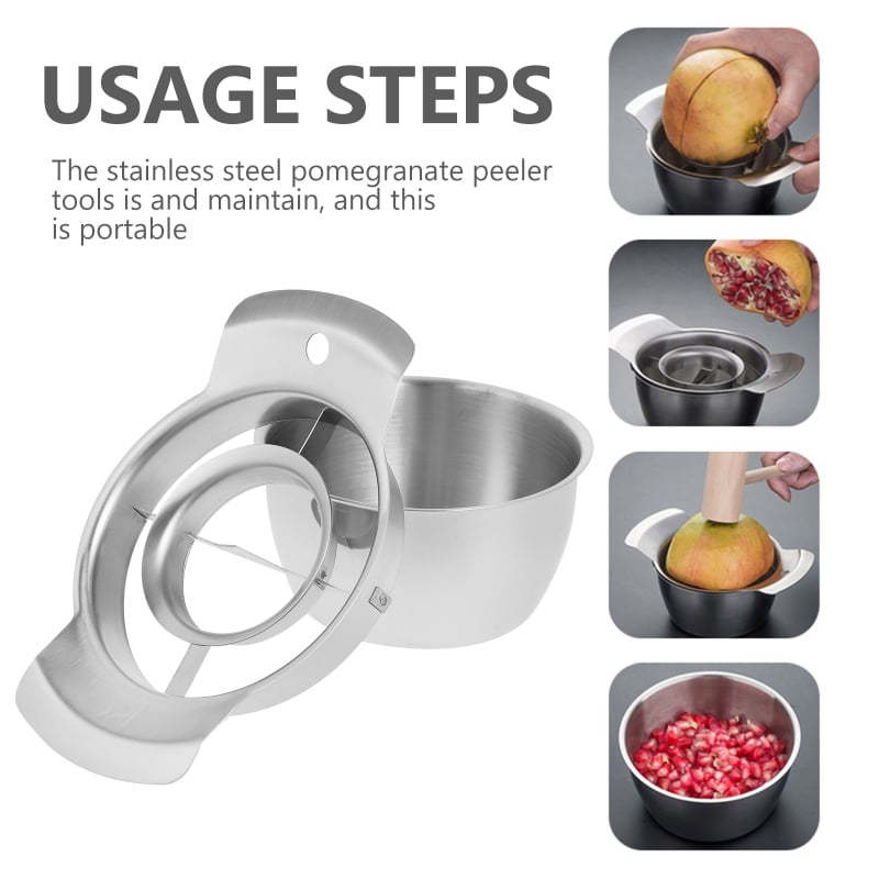 RubyPeel Pomegranate Tool | Premium Stainless Steel - Hartwella