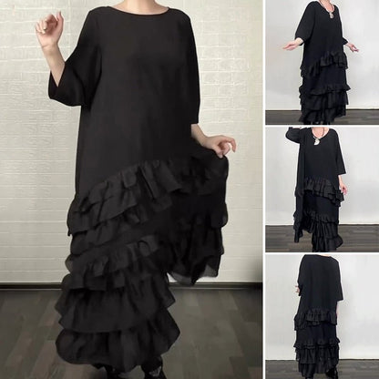 Ruffle Flowy Dress | Oversized, Lightweight - Hartwella