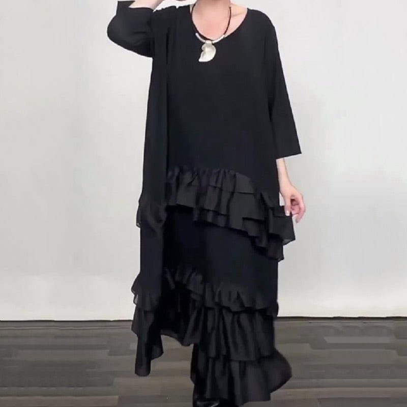 Ruffle Flowy Dress | Oversized, Lightweight - Hartwella
