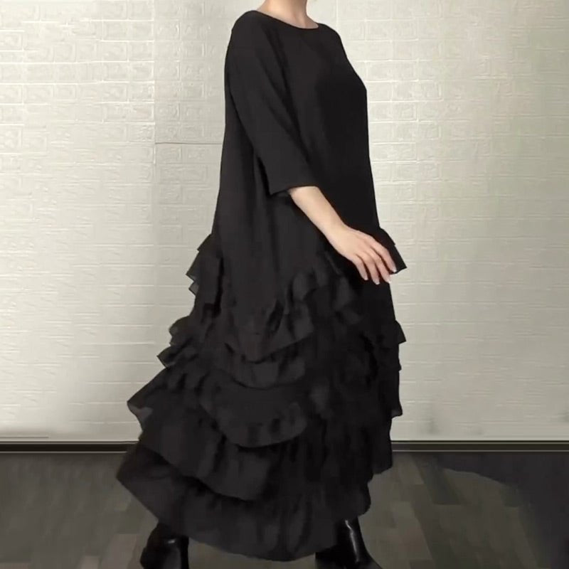 Ruffle Flowy Dress | Oversized, Lightweight - Hartwella