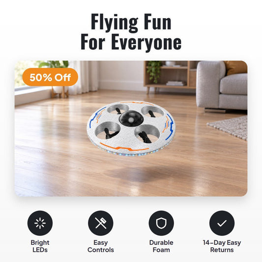 Saucero™ LED Flying Saucer Drone - Hartwella