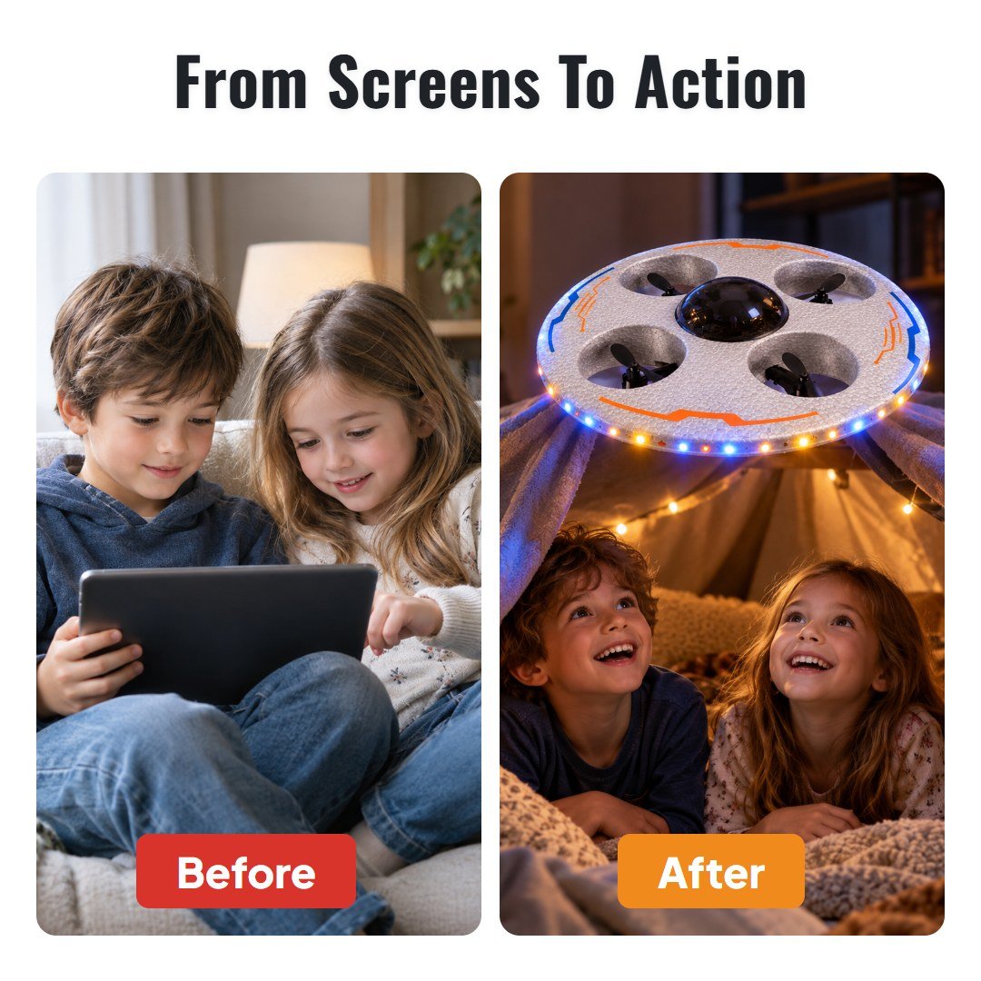 Saucero™ LED Flying Saucer Drone
