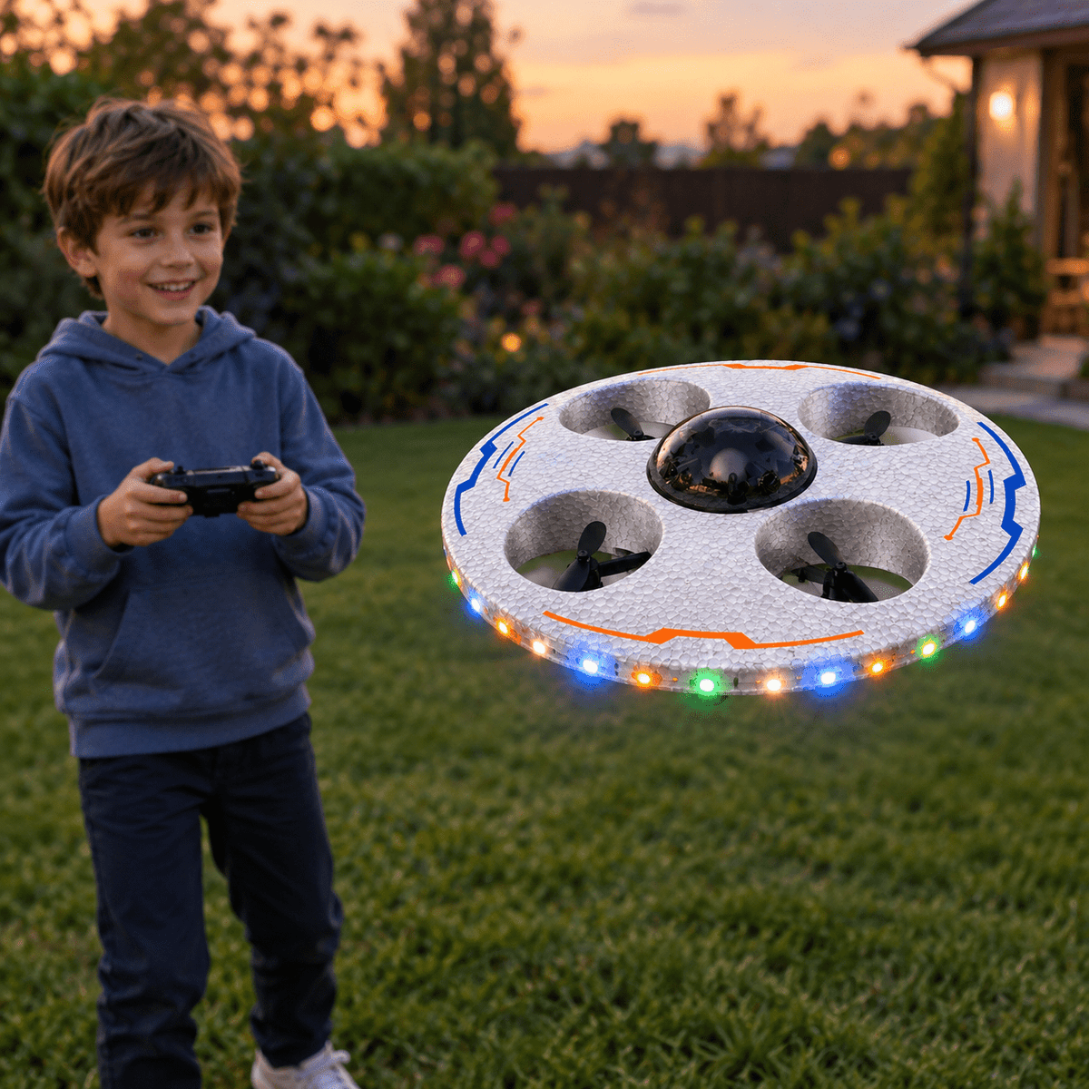 Saucero™ LED Flying Saucer Drone
