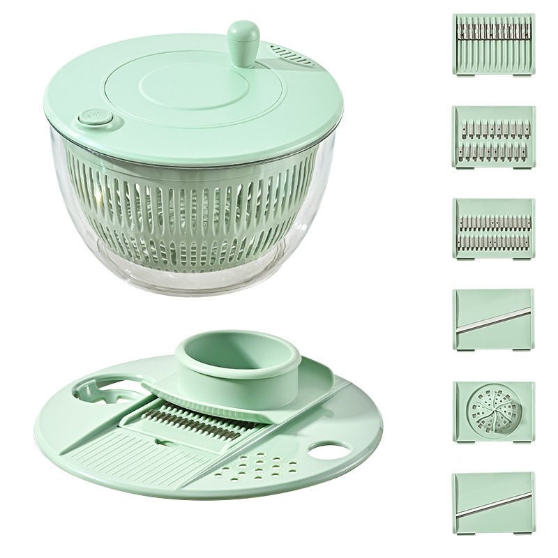 Savor Large Salad Spinner | 9-in-1 Multifunctional with Spacious 5.3 Quart Capacity - Hartwella