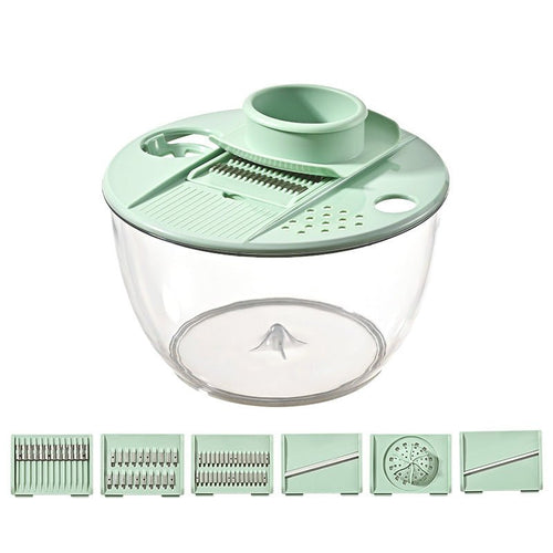 Savor Large Salad Spinner | 9-in-1 Multifunctional with Spacious 5.3 Quart Capacity - Hartwella