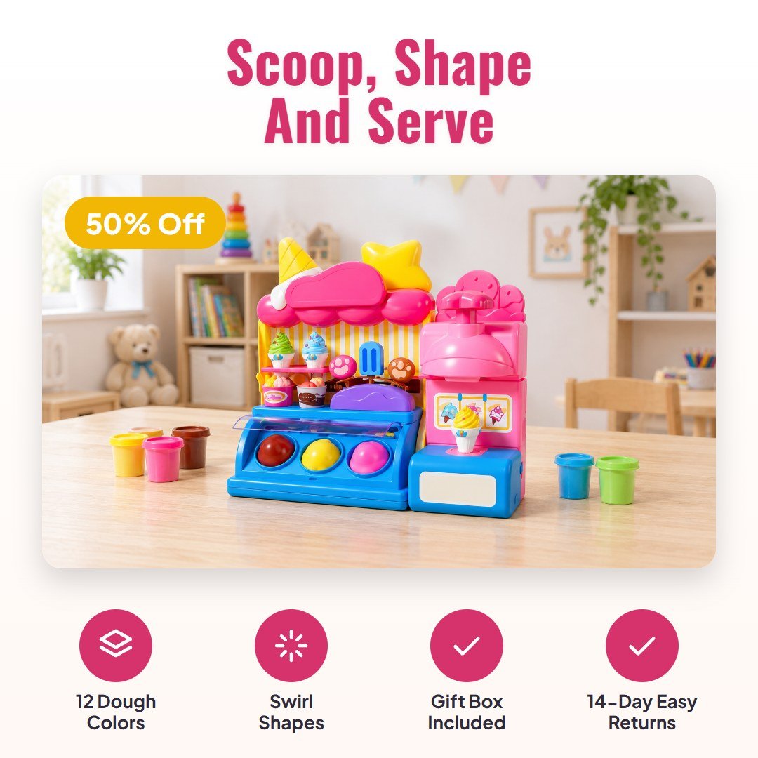 Scooply™ Ice Cream Clay Maker Playset - Hartwella