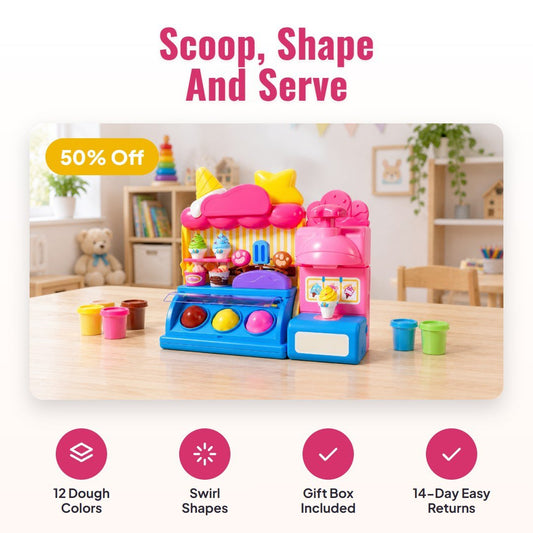 Scooply™ Ice Cream Clay Maker Playset - Hartwella