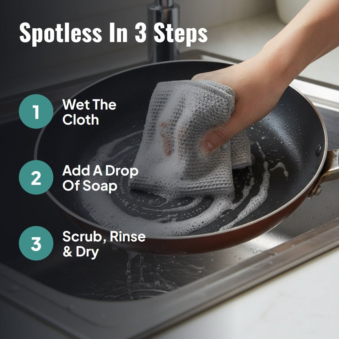 Scrubly™ Wire Mesh Dish Cloths (3 pcs) - Hartwella