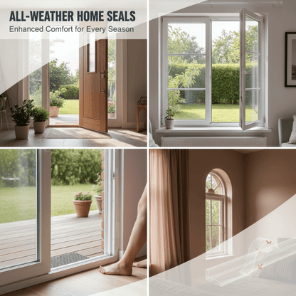 SealPro Weather Stripping | Self - Adhesive Door and Window Seal Strip - Hartwella