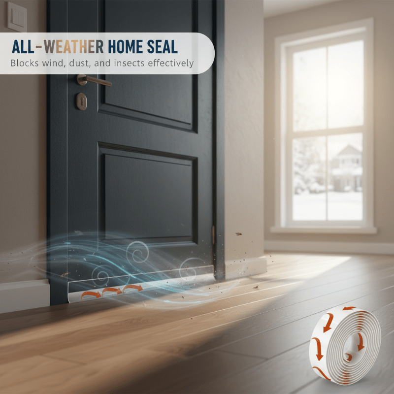 SealPro Weather Stripping | Self - Adhesive Door and Window Seal Strip - Hartwella