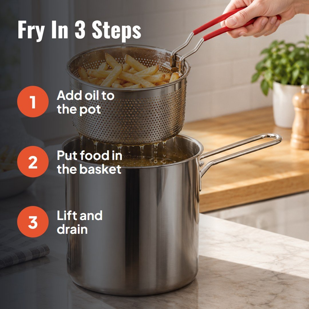 Searo™ Multifunctional Stainless Steel Fryer - Hartwella