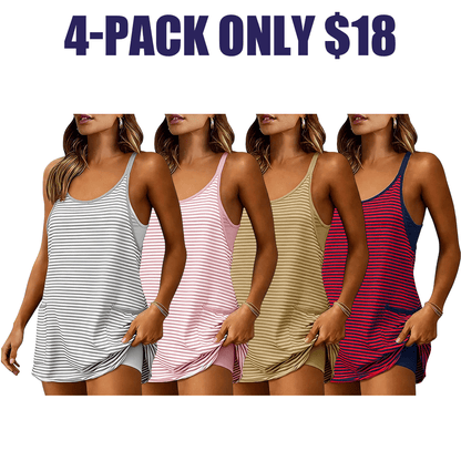 Sela Women's Dress | Breathable Sleeveless V-Neck Mini with Built-In Shorts - Hartwella