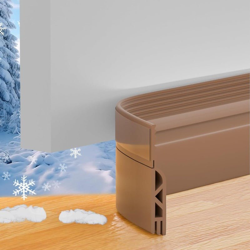 Sentry Door Seal Strip | Flexible Silicone Weather Stripping, Noise-Reducing - Hartwella