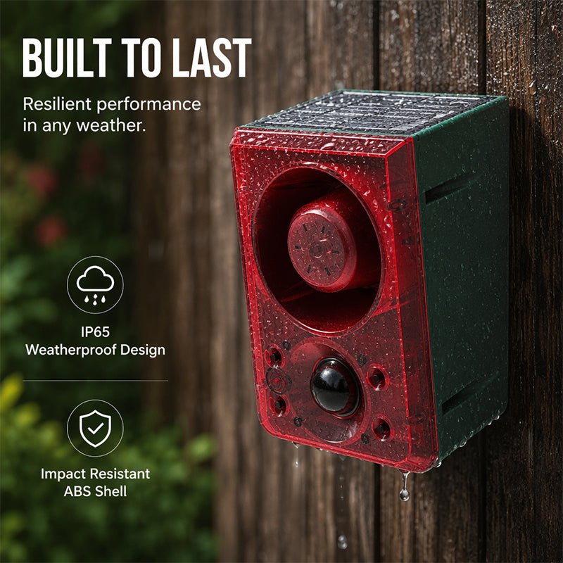 Sentry Solar Security Light | Motion Sensor, Waterproof Outdoor Flood Light with Alarm - Hartwella