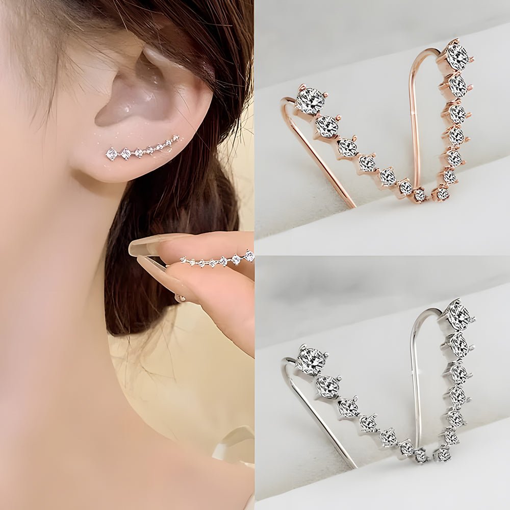 Sera Diamond Stud Earrings | Elegant Design, Comfortable Fit - Hartwella
