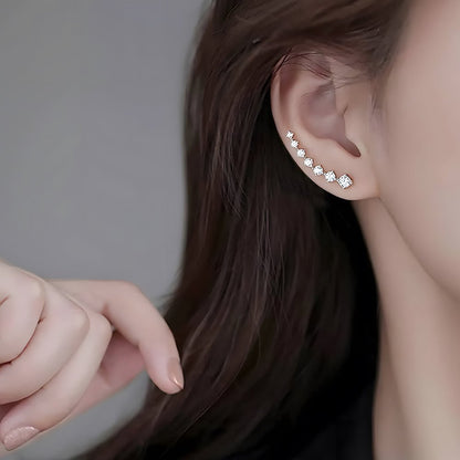 Sera Diamond Stud Earrings | Elegant Design, Comfortable Fit - Hartwella