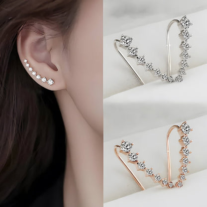 Sera Diamond Stud Earrings | Elegant Design, Comfortable Fit - Hartwella