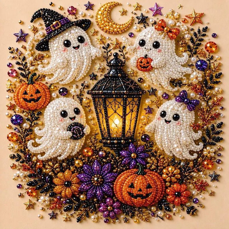 Sera Halloween Witch Diamond Painting Kit | 5D Sparkling Art for Adults - Hartwella