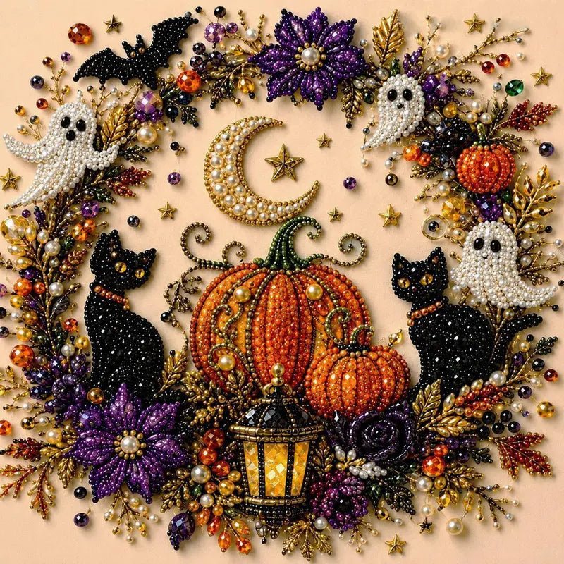 Sera Halloween Witch Diamond Painting Kit | 5D Sparkling Art for Adults - Hartwella