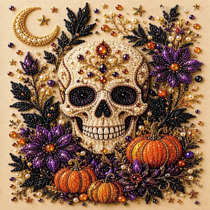 Sera Halloween Witch Diamond Painting Kit | 5D Sparkling Art for Adults - Hartwella