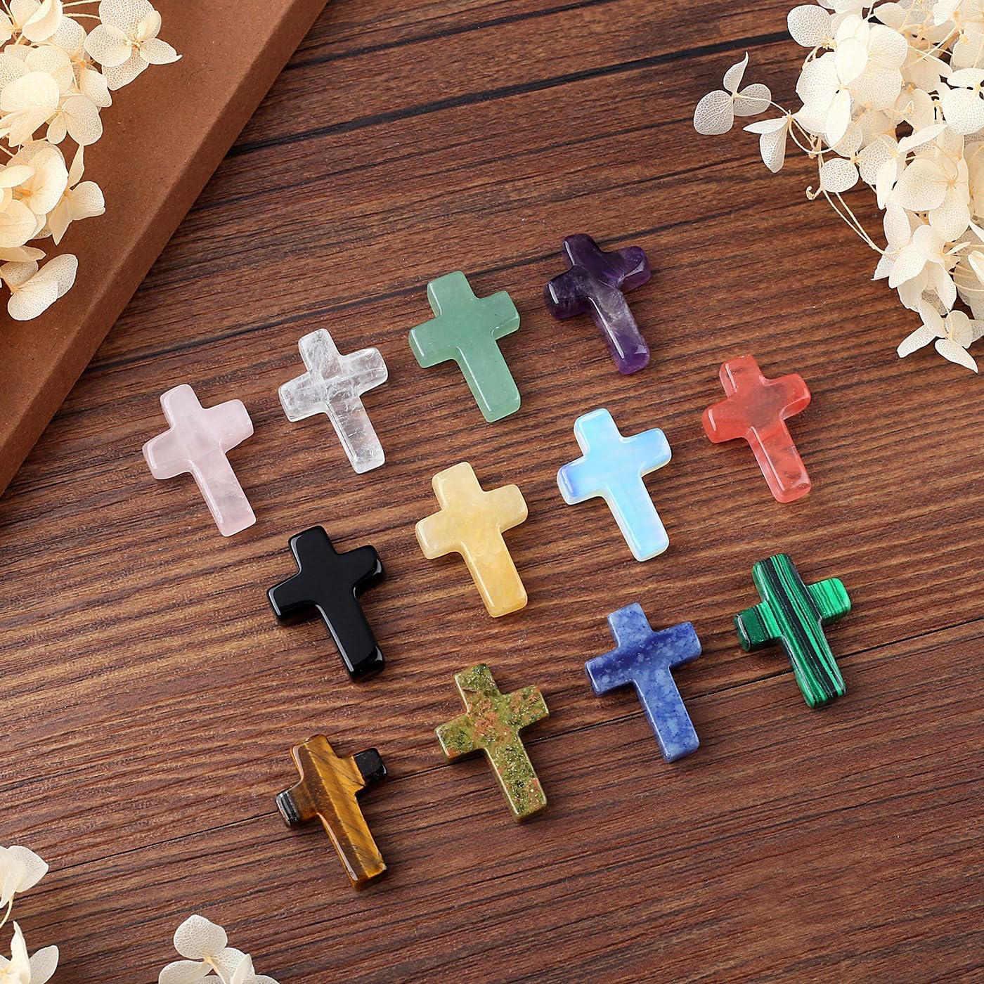 Serene Crystal Cross | Handcrafted Natural Stone - Hartwella