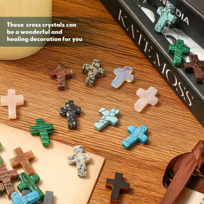 Serene Crystal Cross | Handcrafted Natural Stone - Hartwella