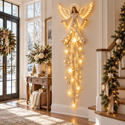 Serenlight Wall Art Décor | Lighted Jesus, Angel & Nativity Design for Living Room - Hartwella