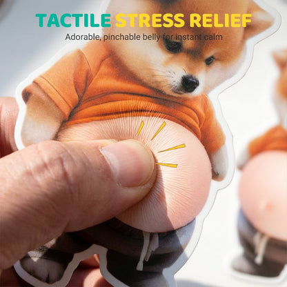 Shiba Inu Door Stopper | 3D Self - Adhesive Stress Relief - Hartwella