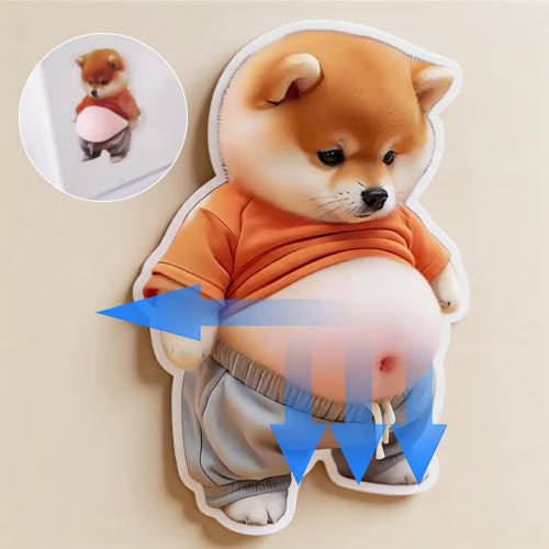 Shiba Inu Door Stopper | 3D Self - Adhesive Stress Relief - Hartwella
