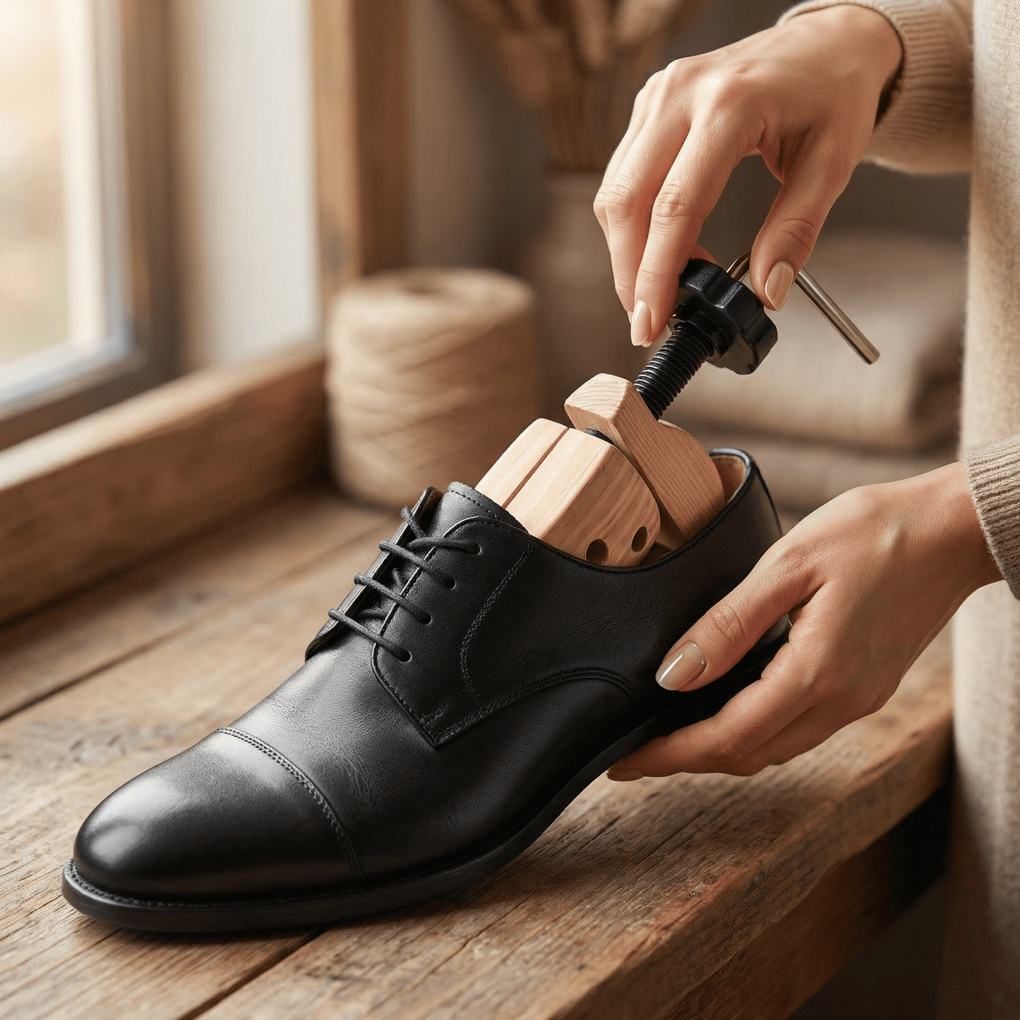 ShoeStretch Pro | 2-Way Wooden Shoe Stretcher with Bunion Relief - Hartwella