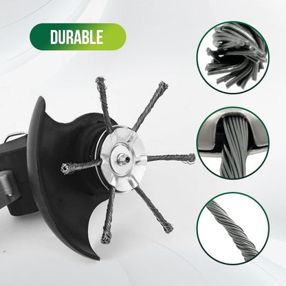 Sierra Brush Cutter Head | 6 - Inch Steel Wire, Universal Fit - Hartwella