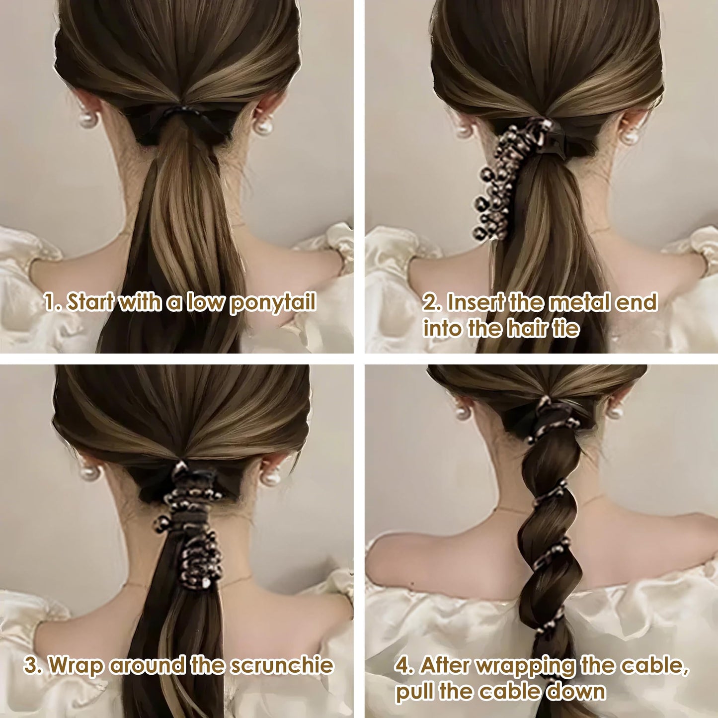Sierra Spiral Hair Tie | Soft Elastic, Damage-Resistant Hold - Hartwella