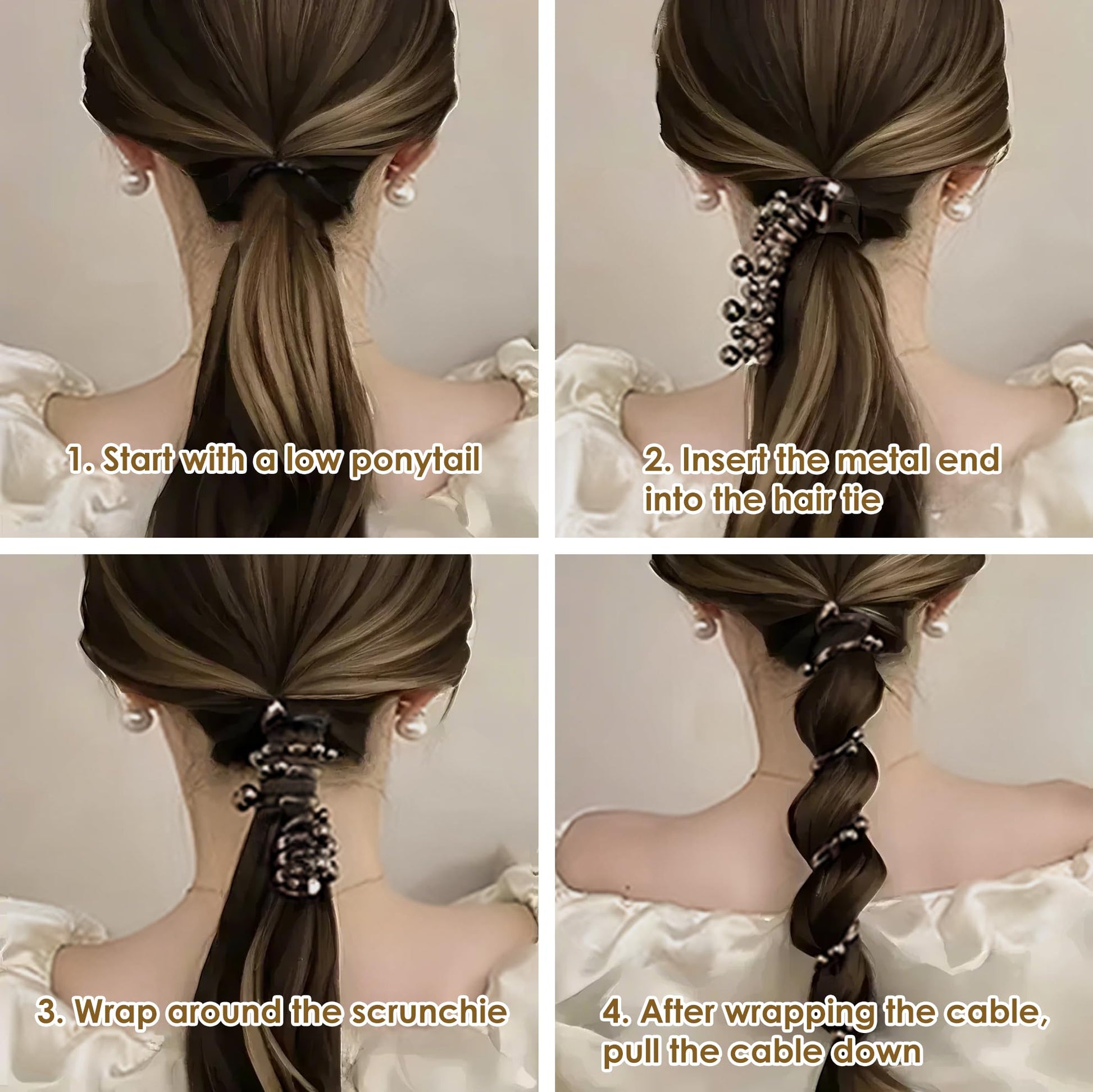 Sierra Spiral Hair Tie | Soft Elastic, Damage-Resistant Hold - Hartwella